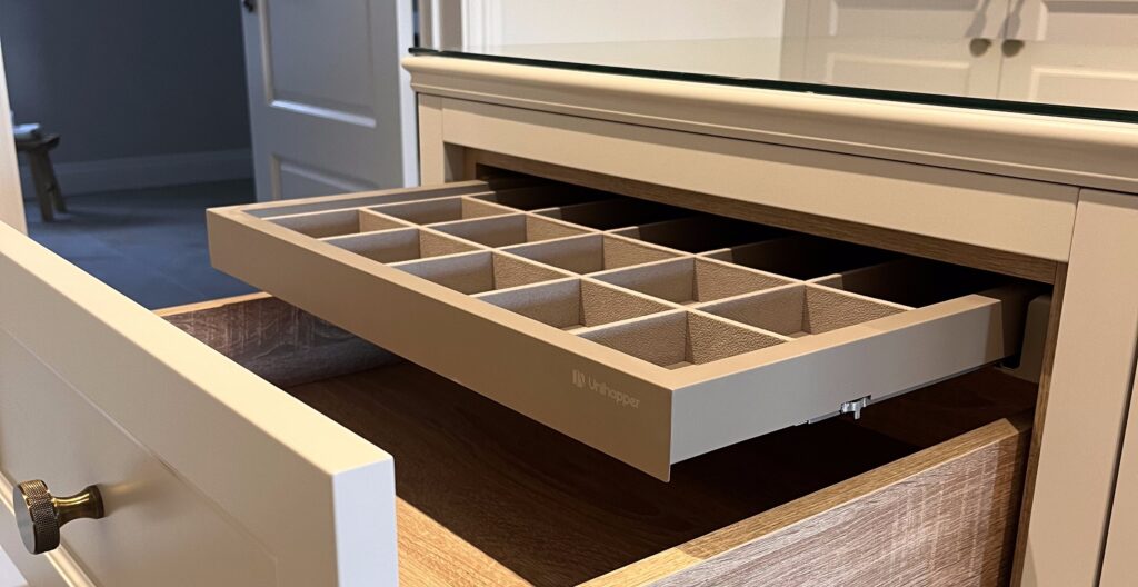 FITTED JEWELLERY TRAY custom created , lf bespoke interior